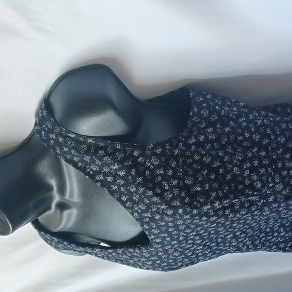 Vintage Studio Womens Black & white V-Neck floral dress - Picture 3 of 9